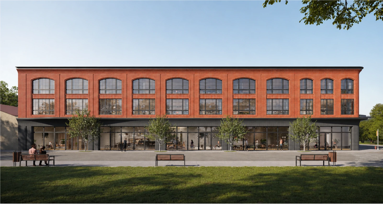 Perspective rendering of the proposed 1716 Frankford Avenue building