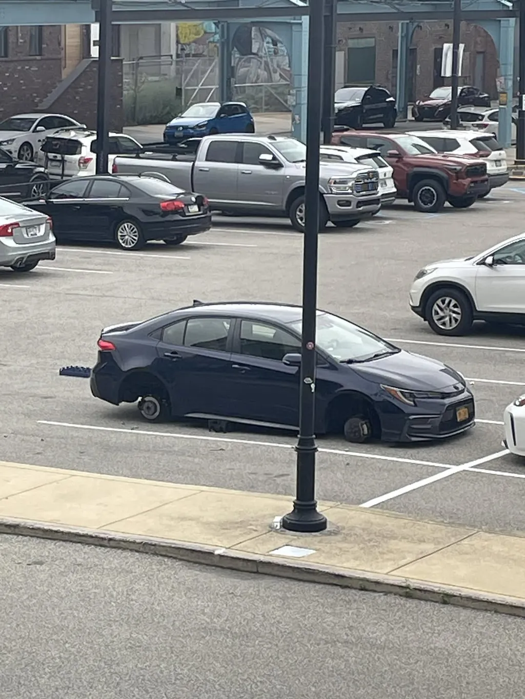 Stolen wheels