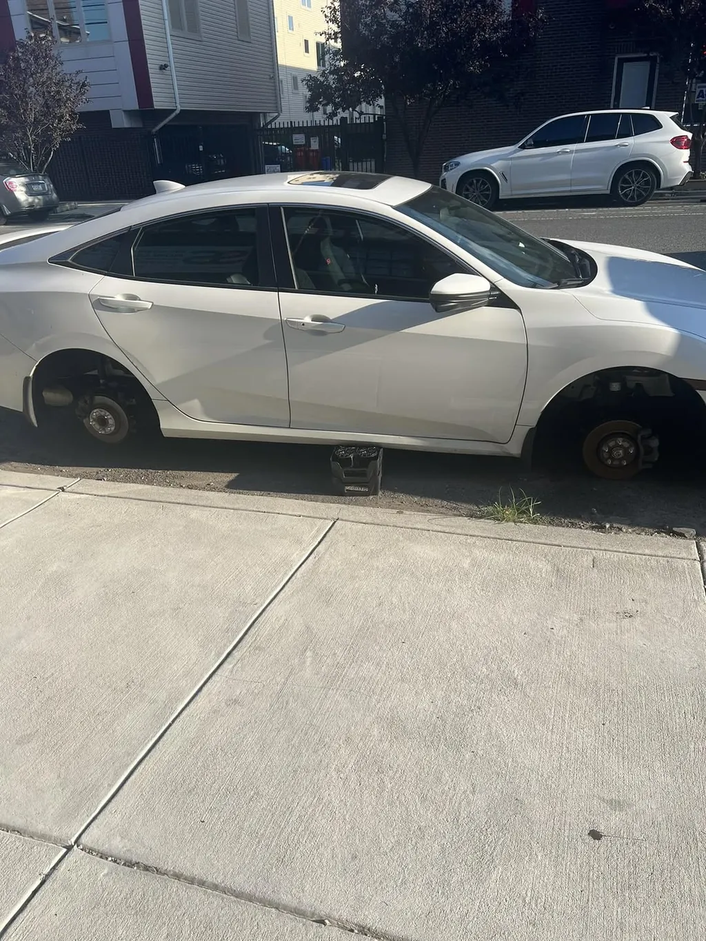 Wheels stolen