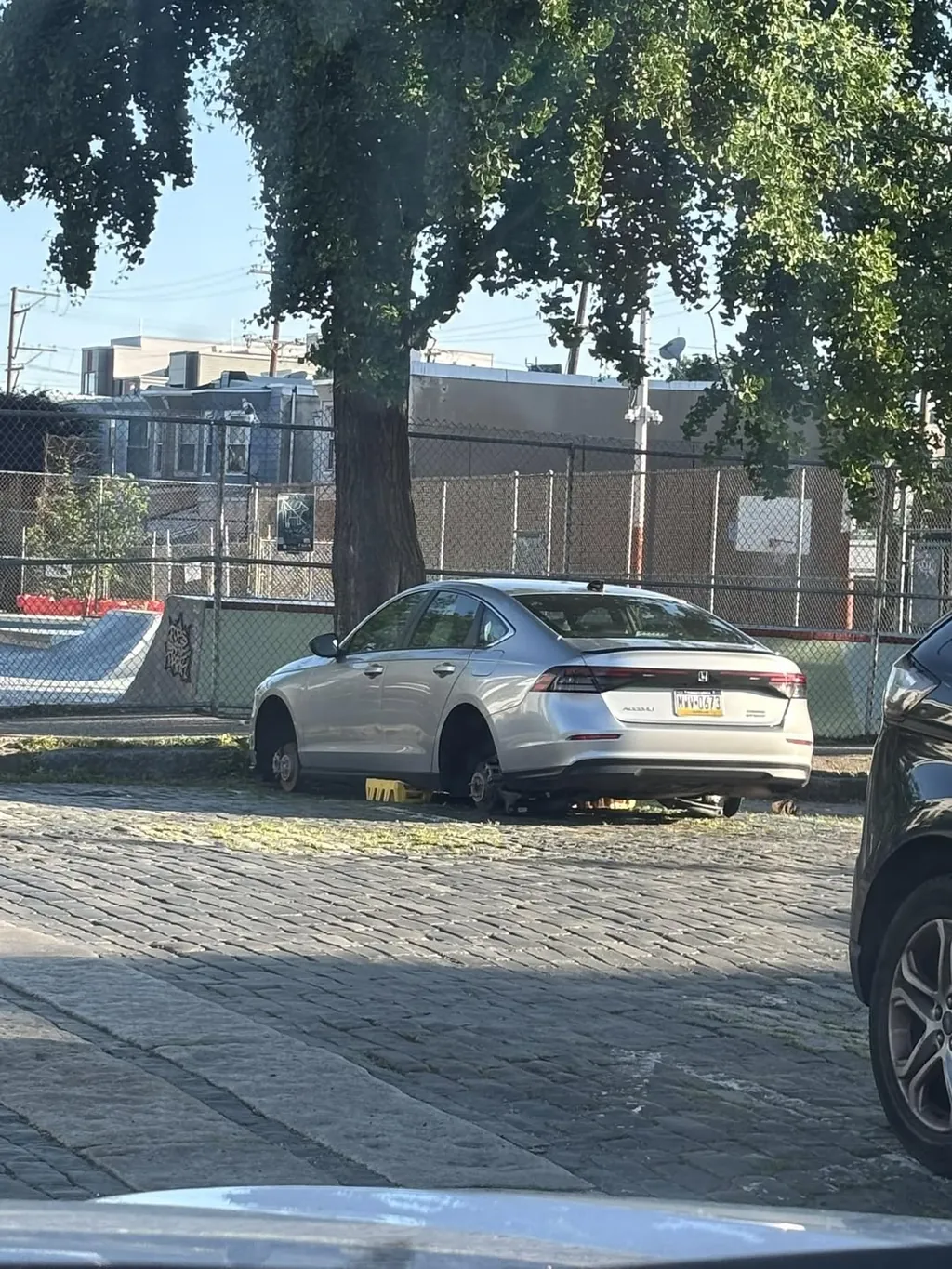 Stolen wheels