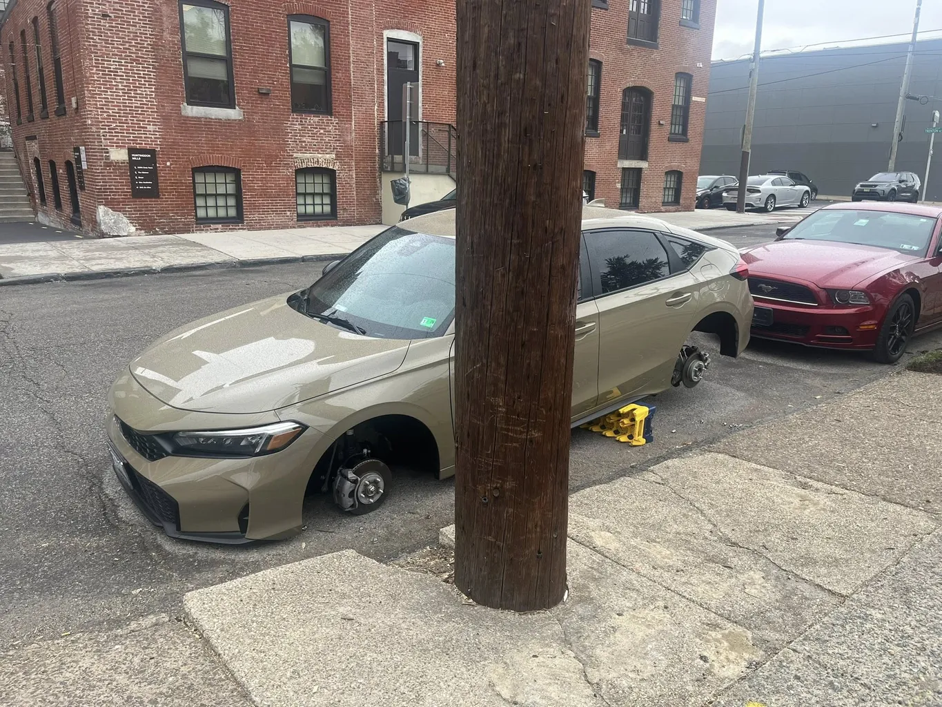 Stolen wheels
