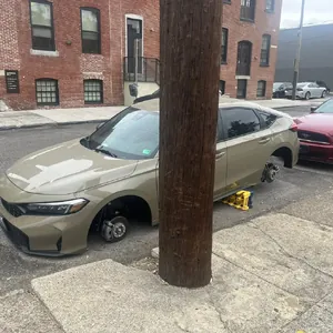 Honda Accord Wheels Stolen on Huntington Ave near Pops Skatepark