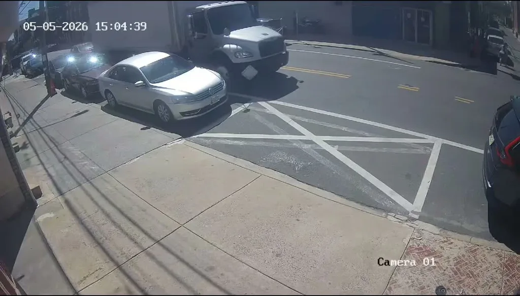 Security camera frame from the Frankford Avenue hit-and-run